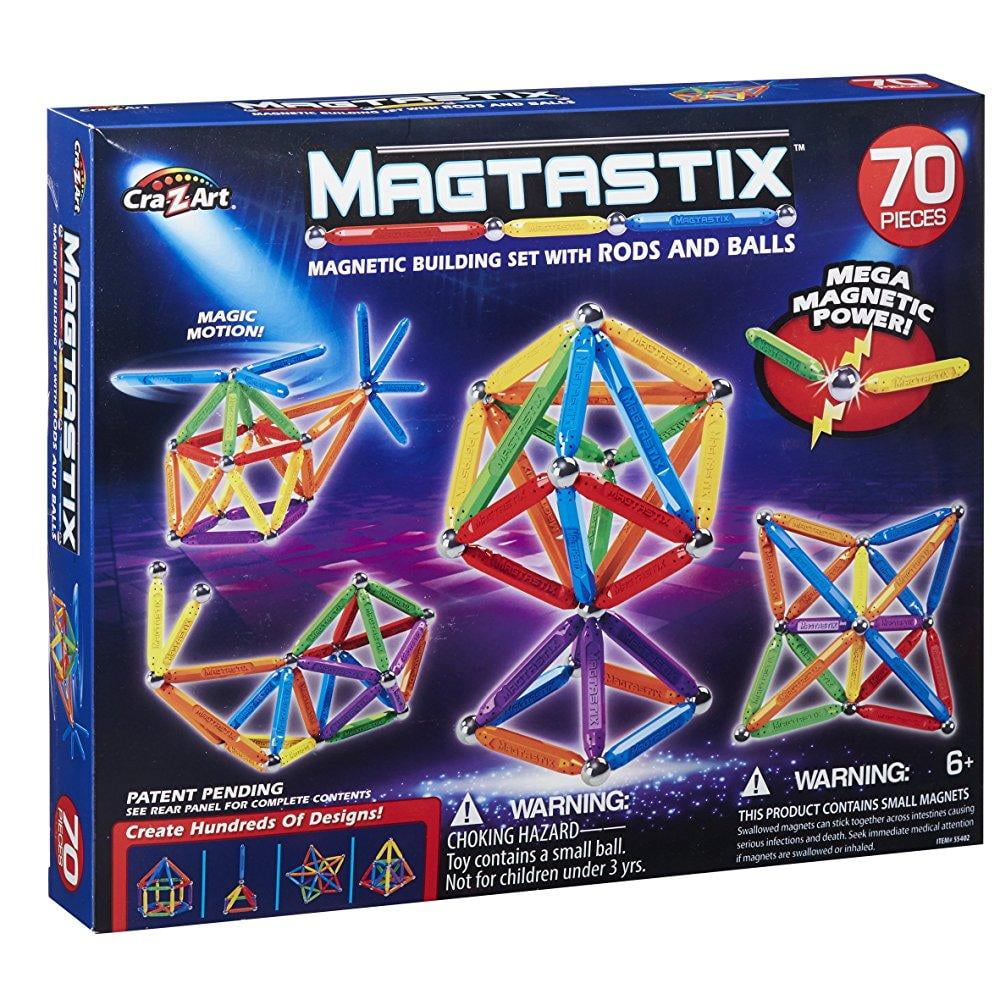 Magtastix 70 Piece Balls and Rods Multicolor Set
