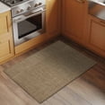 thumbnail image 3 of Vintage Brown Bathroom Rug Washable 2x3 Entryway Rug Non Slip Farmhouse Retro Dark Solid Color Linen Texture Front Door Mat Low Pile Indoor Doormat Throw Floor Carpet for Kitchen Bedroom Entrance, 3 of 8