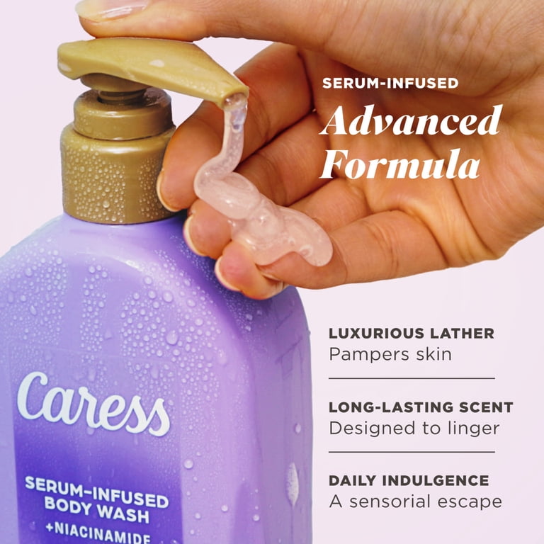 Caress Creamy Vanilla Blossom Serum-Infused Body Wash, 20 oz photo 2