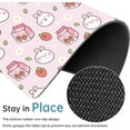 thumbnail image 2 of Kawaii Mouse Pad, Pink Square Mouse Pads for Desks Accessories Cute Rabbit with Strawberry Mousepads Milk Box Flower Mouse Mat Small Animal Mousepad for Wireless Mouse Washable Non-Slip Rubber, 2 of 6