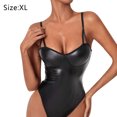 thumbnail image 2 of Lencería de cuero de PU Corsé punk negro Body Boudoir Trajes Bustier exótico, 2 of 6