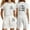 White, variant on Utlike Girls Clothing Set Fashion Letter Print Casual Loose Short Sleeve Suit Sweet Girl Skin Friendly Outfits Size 4 Years-
