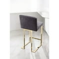 thumbnail image 2 of Pangea Home Dexter Counter Stool Velvet Gray & Gold, 2 of 9