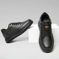 thumbnail image 5 of CMR CHAMARIPA Elevator Shoes For Men - Black Leather Men's Classic Fashion Sneakers 7CM / 2.76 Inches, 5 of 9