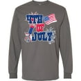 thumbnail image 3 of Inktastic 4th of July with Fireworks American Flag and Rocket Long Sleeve T-Shirt, 3 of 5