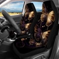thumbnail image 3 of Pzuqiu Car Seat Covers, Compatible with Front Seat Vehicle Seats, Front and Rear Seat Cover Set for Trucks Cars Washable, Gold Butterfly, 3 of 10