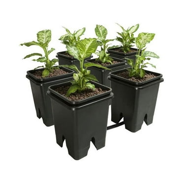 Active Aqua GFOE3 Flow 2.0 6 Pot 5-Gallon Hydroponic Grow Flow Expansion Kit