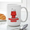 thumbnail image 6 of CafePress - Snoopy Black And White - 15 oz Ceramic Large White Novelty Mug, 6 of 6