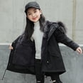 thumbnail image 1 of Abajo Parkas Forro desmontable Cuello de piel real Chaqueta gruesa y cálida - /Black17T, 1 of 4
