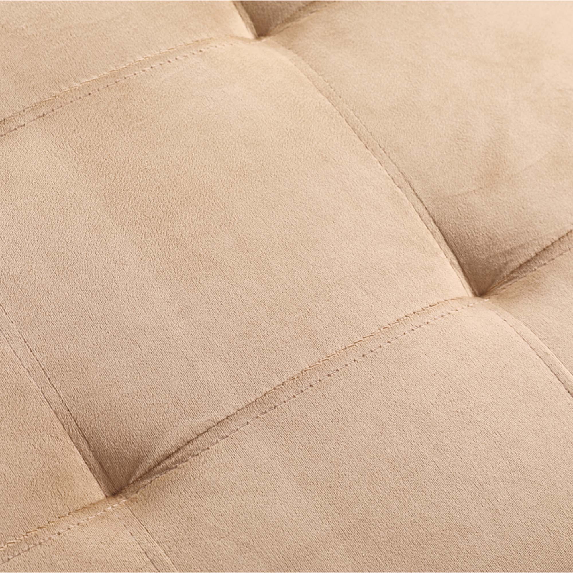 Aukfa Sectional Sofa, 3 Piece Living Room Couch with Storage Ottoman, Left Facing Chaise, Beige