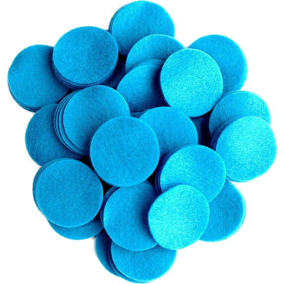 Playfully Ever After Neon Blue Craft Felt Circles (1.5 Inch - 94pc)