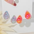 thumbnail image 5 of Fashionable Earrings Sweet Dangle Earrings Teardrop Shape Unique Earrings Resin Texture Suitable for Fashion Outfits, 5 of 10