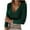 Green, variant on Knitted Tops with Pearls for Women Wrap V-Neck Sexy Tops Slim Fit Long Sleeve Ribbed Blouse Trendy Going Out T Shirts