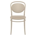 thumbnail image 3 of Pemberly Row Contemporary Resin Outdoor Chair Taupe, 3 of 5