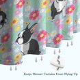 thumbnail image 6 of Boston Terriers and Flowers Shower Curtain 72"x72" ,Bathroom Decorative Shower Curtains Set with 12 Hooks,Modern Waterproof Washable Shower Curtain, 6 of 6