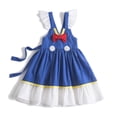 thumbnail image 2 of Disfraz de pato de Halloween Disfraz de pato Daisy Vestido de pato Donald para niñas Vestidos de fiesta de cumpleaños, 2 of 5