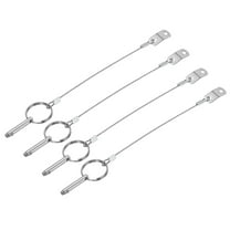 Marine 316 Stainless Steel Quick Release Boat Pin with Lanyard Bimini Top Pin 4 Pack