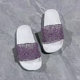 thumbnail image 4 of WUANDIXFA Beach Shoes for Kids Girls Kids Sandals Girls Cloud Slides Pillow Slippers Little Kids Bathroom Slippers Non-Slip Shower Shoes Beach Shoes Pool Summer Slides Purple,Size US 12.5, 4 of 7