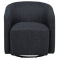 thumbnail image 4 of Coaster Mossbrook Fabric Upholstered Swivel Accent Chair, Anthracite, 4 of 11