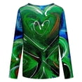 thumbnail image 5 of Hauts pour Femmes Été Mode Féminine Col Rond Imprimé T-shirt à Manches Longues Hauts Blouse Décontractée Ample Hauts Hauts pour Femmes Décontractés Été en Liquidation, 5 of 5