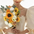 thumbnail image 2 of Combination Flower Box 1 Box Artificial Flower Realistic No Watering Combo Design Wedding Party Boxed Bouquet Flower Stimulation Sunflower Home Decor, 2 of 6