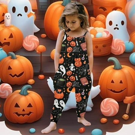 

Yiwula Toddler Baby Girl Prints Jumpsuit Sleeveless Romper Outfits Pants Clothes