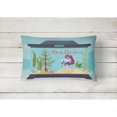 thumbnail image 2 of Carolines Treasures CK4522PW1216 Comb Tail Betta Merry Christmas Canvas Fabric Decorative Pillow, 12H x16W, multicolor, 2 of 4
