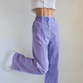 thumbnail image 4 of TRUBKH Corduroy Pants Women Straight Leg Pants Women Womens Cargo Pants with Pockets Pants for Women Trendy Vintage Pants Plus Size Cargo Pants Cargo Sweatpants Purple 3xl, 4 of 9