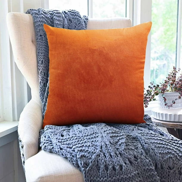 Xihbxyly Cojines de Terciopelo, Fundas de Cojín Suaves y Lisas, Elegante Decoración para El Hogar, Varios Tamaños Disponibles, Elegantes Reposabrazos para Sofá, Un Soporte Acogedor para La Sala de Es