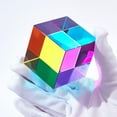 thumbnail image 3 of Cubo de color de 5 cm (2 pulgadas) de cristal K9, cubo especial RGB multicolor, juguete decorativo para escritorio, cubo que cambia de luz, ideal para regalo o como herramienta de enseñanza óptica., 3 of 6