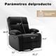 thumbnail image 2 of MYXSRI Sillón Reclinable Giratorio con Mecedora, Silla Reclinable Mecedora para Espacios Pequeños, Silla Reclinable Mecedora Pequeña, Sillas Mecedoras para Guardería para Sala de Estar, Casa Rodante, 2 of 9