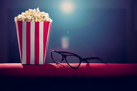 AMC Movie Bundle Wonderbox Gift with 2 Black Tickets, 2 Drinks and 1 Popcorn