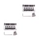 thumbnail image 2 of Greeniant Guitar Saddle Tailpiece Professional Repair Accessories Replacement Fitting Bridge String Replace Instrument Fixed Component 2piezas, 2 of 6