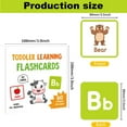 thumbnail image 3 of XFGOU Toys and Hobbies Alphabet Cards Learn Letter Cards Toddler Cards 60 Double Cards Colors Shapes And Numbers Educational Flashcards Early Learning First Word Cards Early education toys, 3 of 6