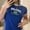 Blue, variant on WILLBEST Tshirt for Women Baby Tees for Women Tops Brazil Crop Top T Shirts Graphic Tees for Women Vintage 90S Streetwear Shirts