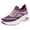 Purple, variant on Breathable Walking Shoes for Women Slip on Chunky Hiking Sneaker Summer Comfortable Running Shoe with Arch Support Purple Size 8