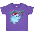 thumbnail image 3 of Inktastic I Want a Hippopotamus for Christmas Hippo in Santa Hat Boys or Girls Toddler T-Shirt, 3 of 5