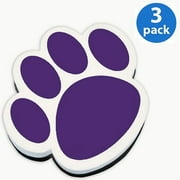 (3 pack) (3 Pack) Ashley, ASH10005, Paw Shaped Magnetic Whiteboard Eraser, 1 Each, Purple