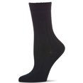 thumbnail image 3 of MeMoi Women's Silky-Soft Ribbed Rayon Blend Crew Sock - Womens - Female, One Size, Brown, 3 of 6