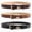 Black, variant on Women's Serpentine Belt, Women's Leather Belt, Casual Fashion Belt with Metal Buckle
