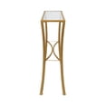 thumbnail image 6 of Contemporary Home Living Rectangular Glass Top Console Table - 48" - Antique Gold, 6 of 7