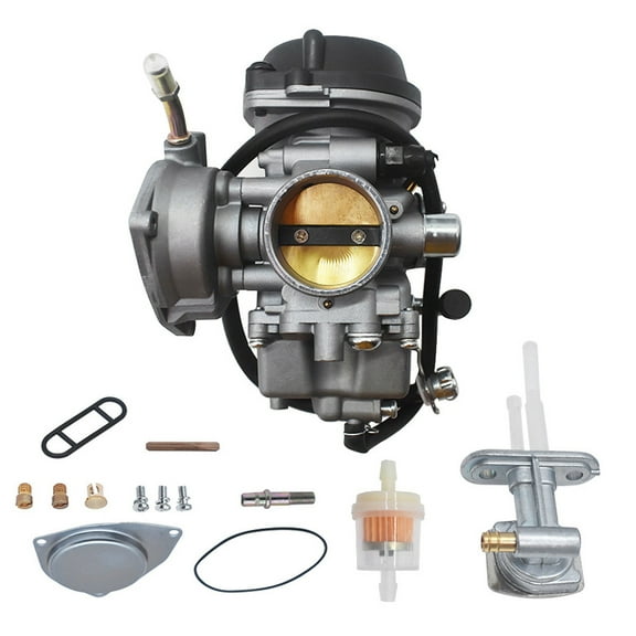 Carburetor with Fuel Valve Petcock Fit for 2003-2007 Suzuki LTZ400 LTZ 400 Quadsport ATV Carb