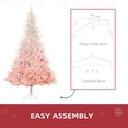 thumbnail image 4 of Árbol de Navidad HOMCOM de Abeto 6 Pies 800 Puntas Color Rosa, 4 of 9