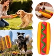 thumbnail image 2 of FTsdfkl 1PCS Hot Dog Shaped PVC Squeaky Dog Toy, Vocal Interactive Chew Toy For Small Medium, Food-Themed Pet Toy for Teething & Playtime(5.6*2Inch), 2 of 8