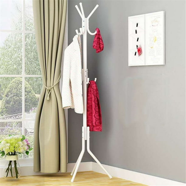 9 Hooks Coat Rack Stand Simple Freestanding Standing Coat and Hat ...