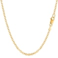 thumbnail image 1 of 14k Yellow Gold Cable Link Chain Necklace, 2.3mm, 20", 1 of 1