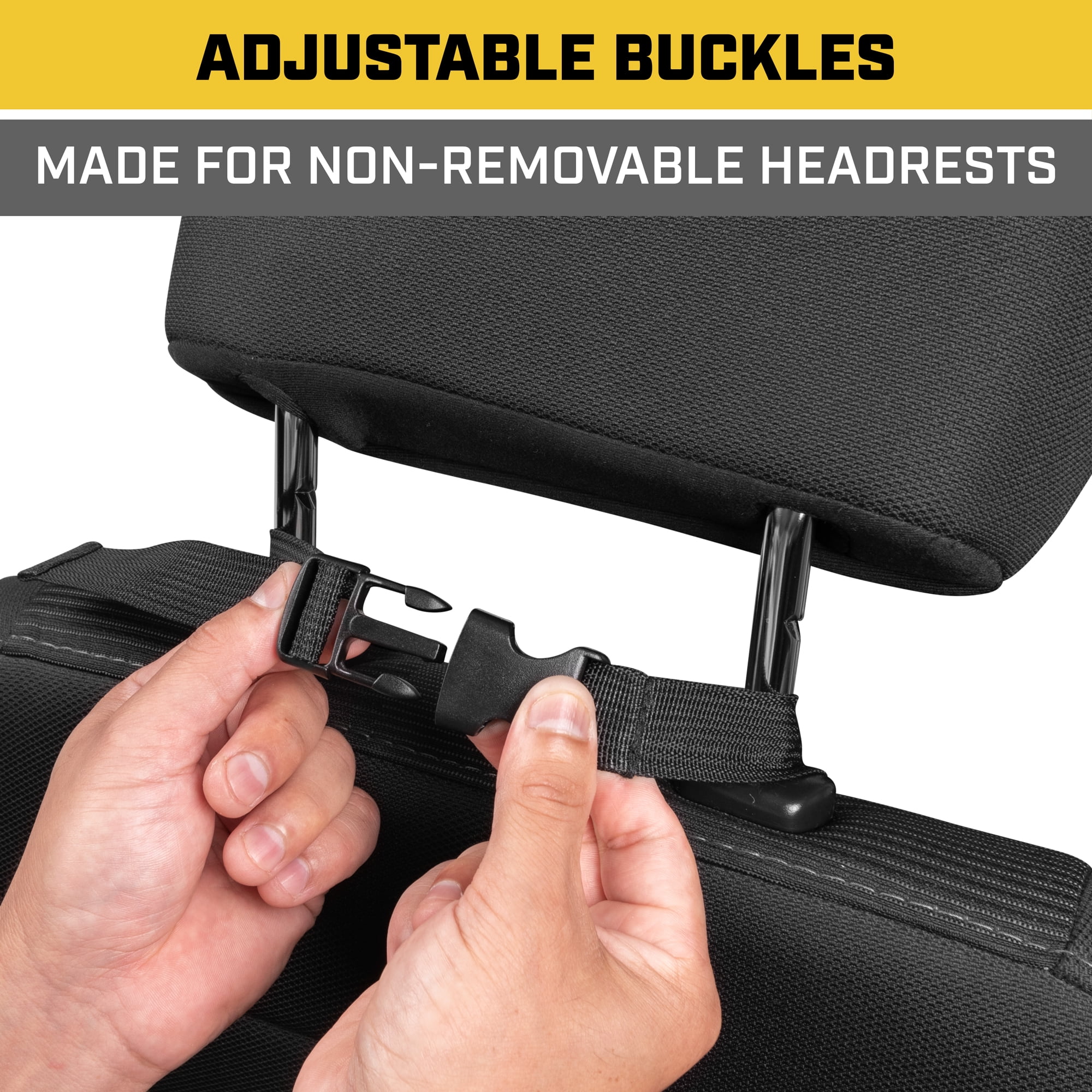 Caterpillar Front Seat Organizer, Back Seat Storage with Adjustable Straps For Car, Truck & SUV (Camo)