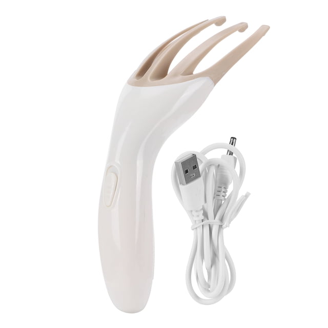 Masajeador eléctrico de cuero cabelludo con enchufe USB, masajeador de cabeza portátil de cuerpo completo para relajación en casa o en la oficina.