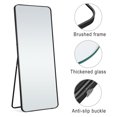 thumbnail image 4 of Full Length Mirror Floor Rectangle Black 64"x22", 4 of 5