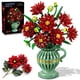 thumbnail image 1 of Building Block Toy PLAXSOON Dahlia Flowers con jarrón, 1482 unidades, 1 of 9